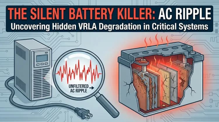 The Impact of AC Ripple on VRLA Batteries